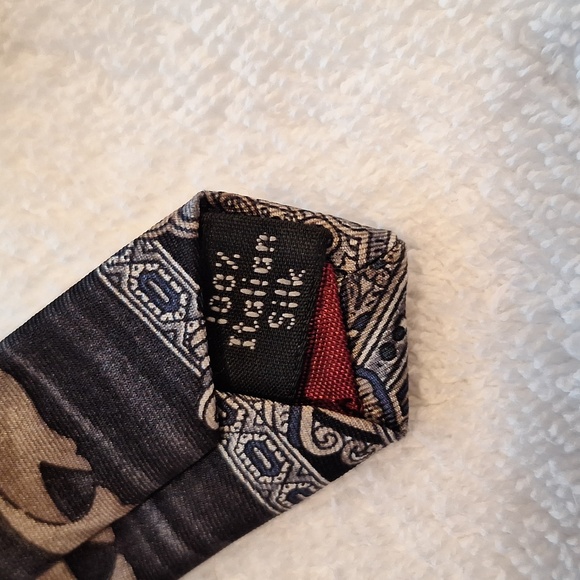 The Arrow Company Est.1851 Navy Blue Grey Pattern Striped Unique Design #27 - Picture 5 of 5